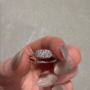 Kendra Scott Silver Sparkle Ring